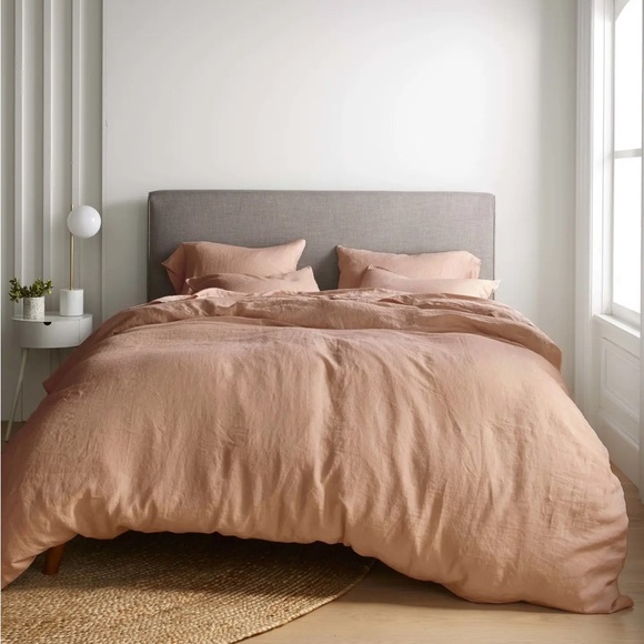 Quince Linen Duvet Cover Queen Desert Sunset - Picture 3 of 6
